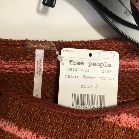 Free People Cedar Flower Bardot Sweater - Picture 7 of 9